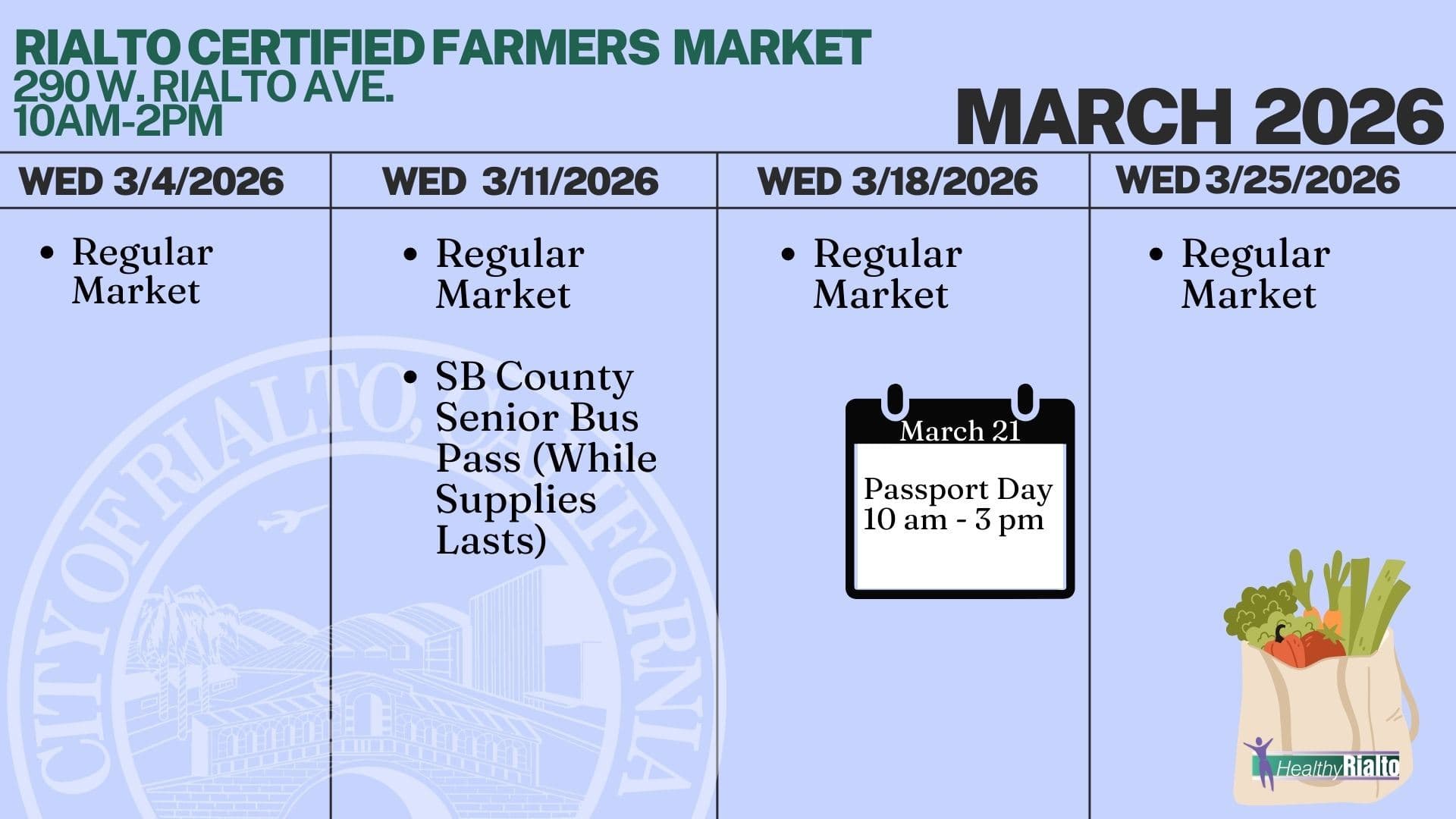Rialto Certified Farmers Market