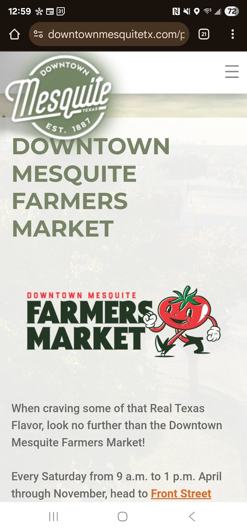 Downtown Mesquite Farmers Market